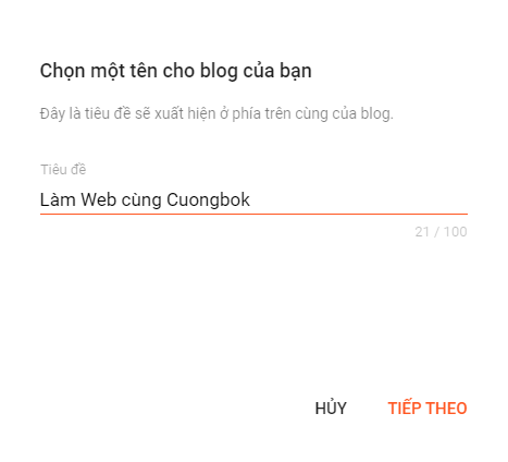 Cách Tạo Trang WEB Với BLOGGER - CuongbokIT