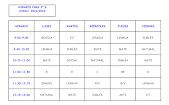 HORARIO DE 3º B SEPTIEMBRE