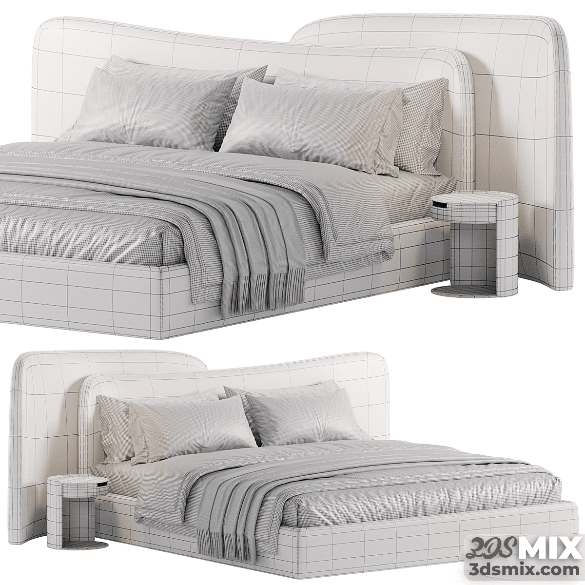 Gaspra Modern Bed Model No 1 5