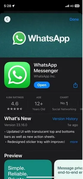 متجر تطبيقات Whatsapp