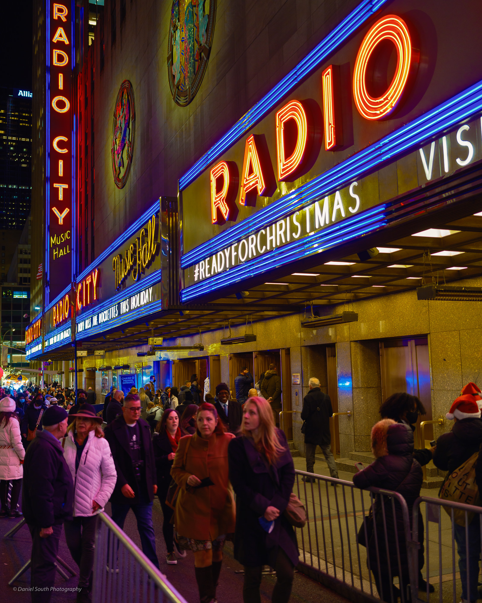 a photo of radio city music hall at christmas new york city