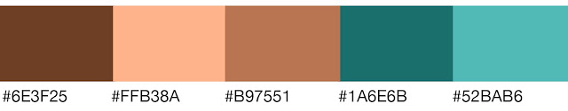 Pumpkin (#B97551) Complementary Color Theme