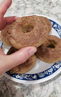 gluten free dairy free cinnamon sugar baked donuts