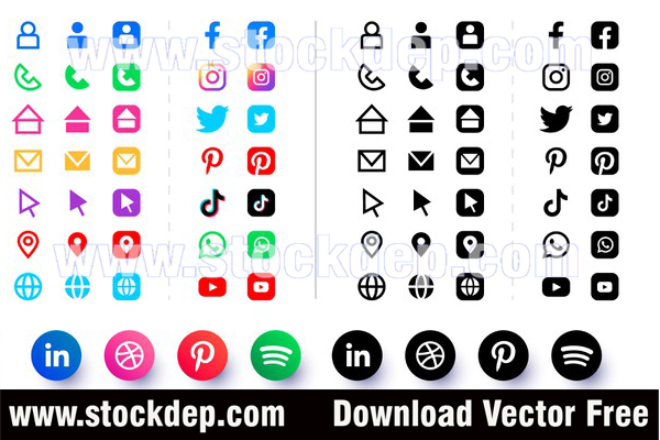 Free Social Media Vector stock