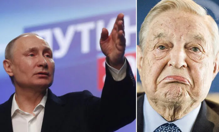 Ο Σόρος κατηγορεί το Κρεμλίνο ότι προσπαθεί να τερματίσει την συμμορία τους  προτρέπει το ΝΑΤΟ να καταστρέψει τη  δύναμη της Ρωσίας
