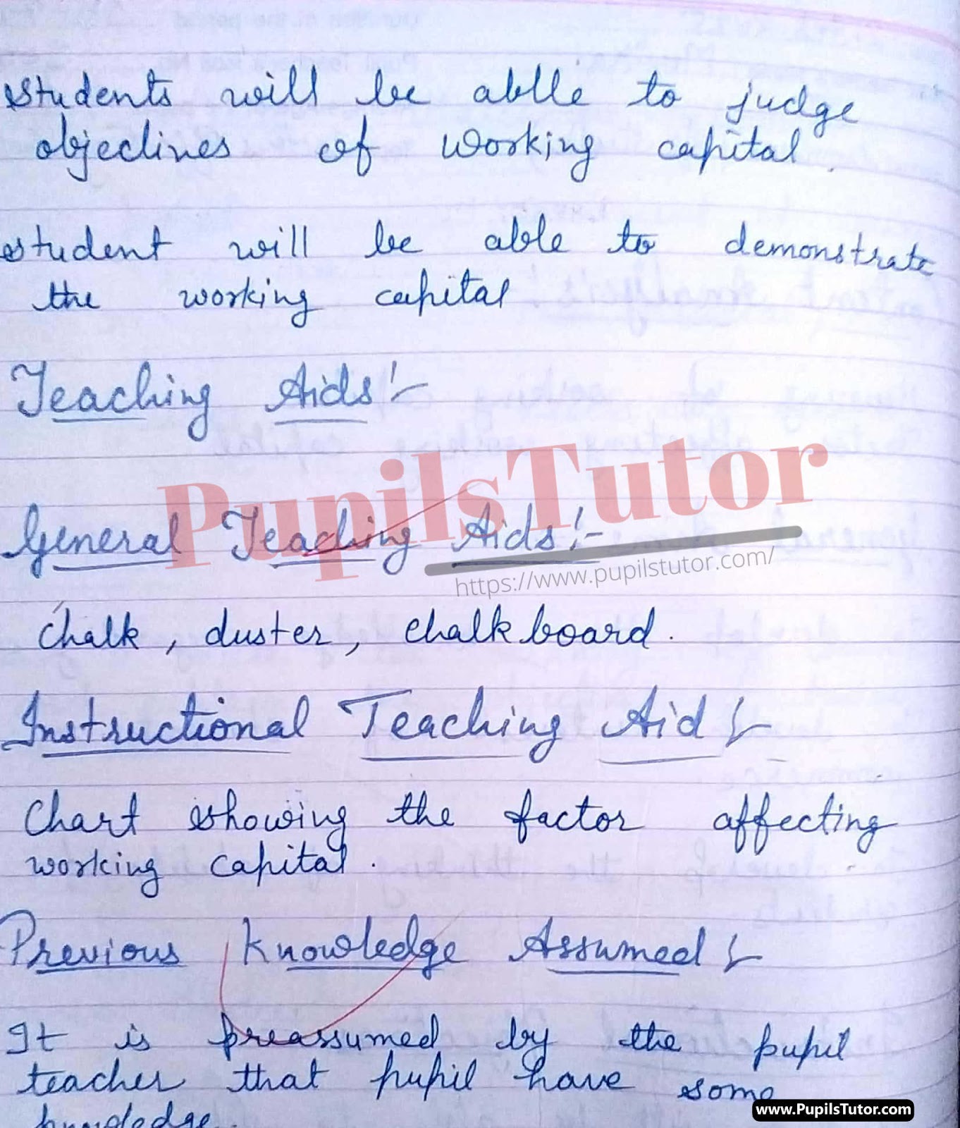 Mega And Real School Teaching Practice Skill Working  Capital Lesson Plan For B.Ed And Deled In English Free Download PDF And PPT (Power Point Presentation And Slides) – (Page And Image Number 2) – PupilsTutor