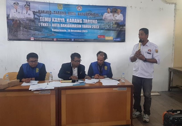 Momen TKKT, Karang Taruna Banjarmasin Dipimpin Atim Susanto