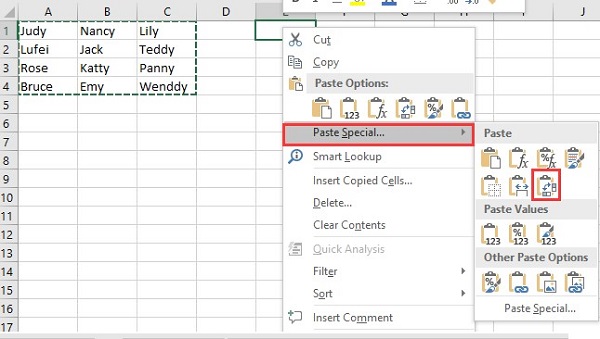 تغيير اتجاه الورقة في Excel