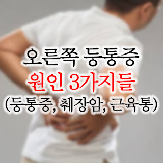 오른쪽 등 통증 원인 질환 확인하기 클릭