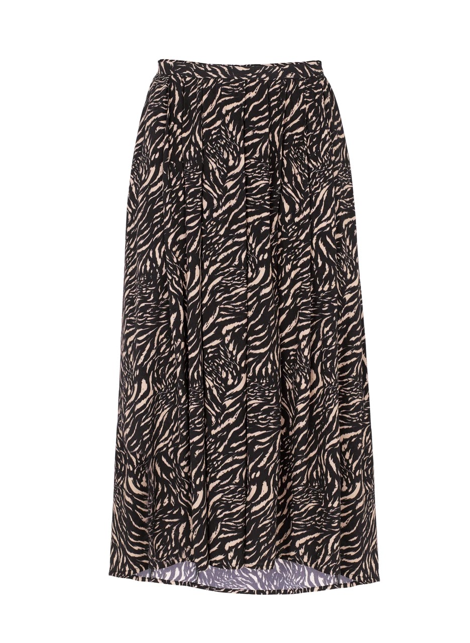 my midlife fashion, baukjen raisin FSC viscose skirt