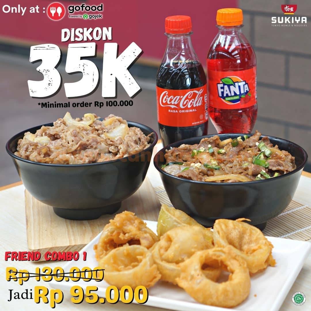 Promo SUKIYA Diskon Rp35.000 Via GOFOOD