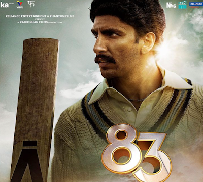 83 film poster featuring Ranveer Singh