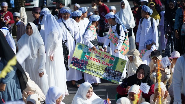 Meriah, Pawai Cinta Al Quran BKPRMI Diikuti Ribuan Peserta 