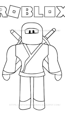 Imprimir Desenho do Roblox para seu Filho ou Você Mesmo Pintar.