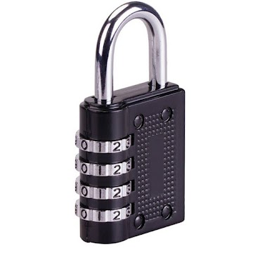 Combination Padlock 4 digit password lock hown - store