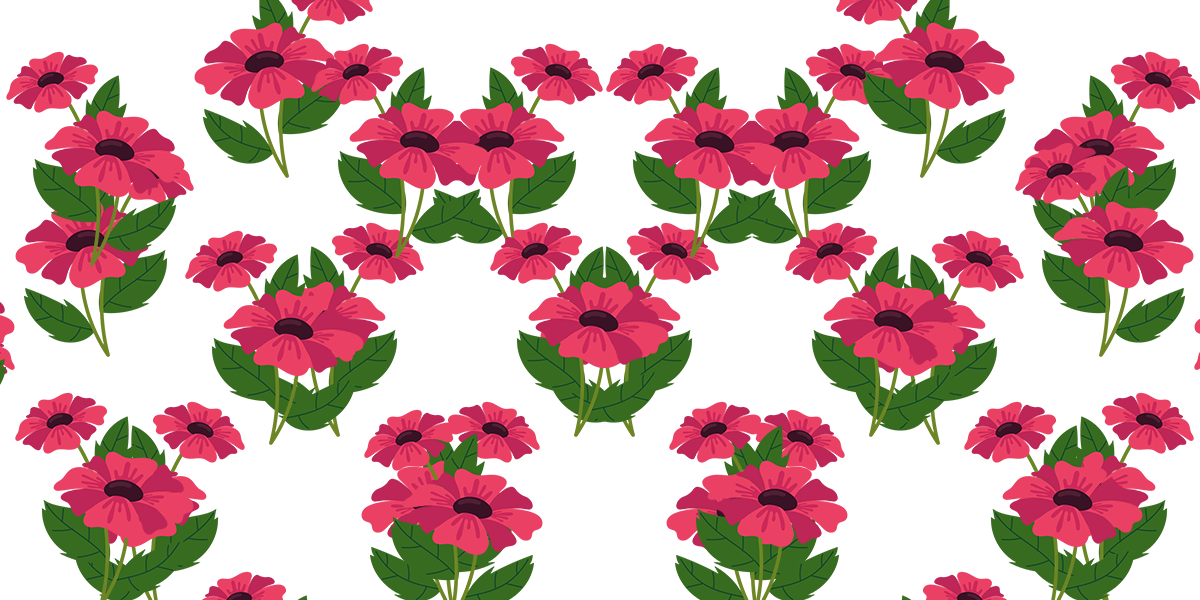 Red Flower Pattern Design