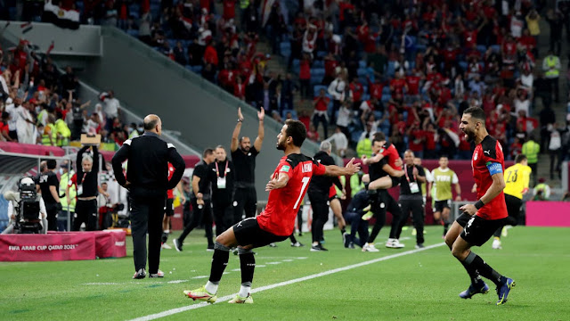 ملخص اهداف مباراة مصر والاردن (3-1) كأس العرب