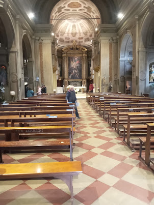 Inside San Guiliano church in Borgo San Guiliano in Rimini..