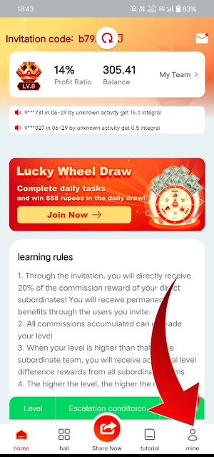 Rupee Rush App