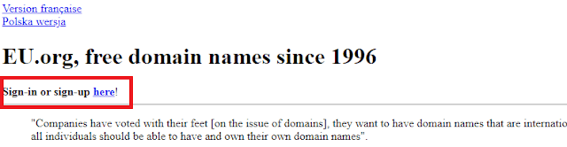 Domain Gratis , Domain Eu.Org,Cara Mendapatkan Domain .EU.ORG Gratis