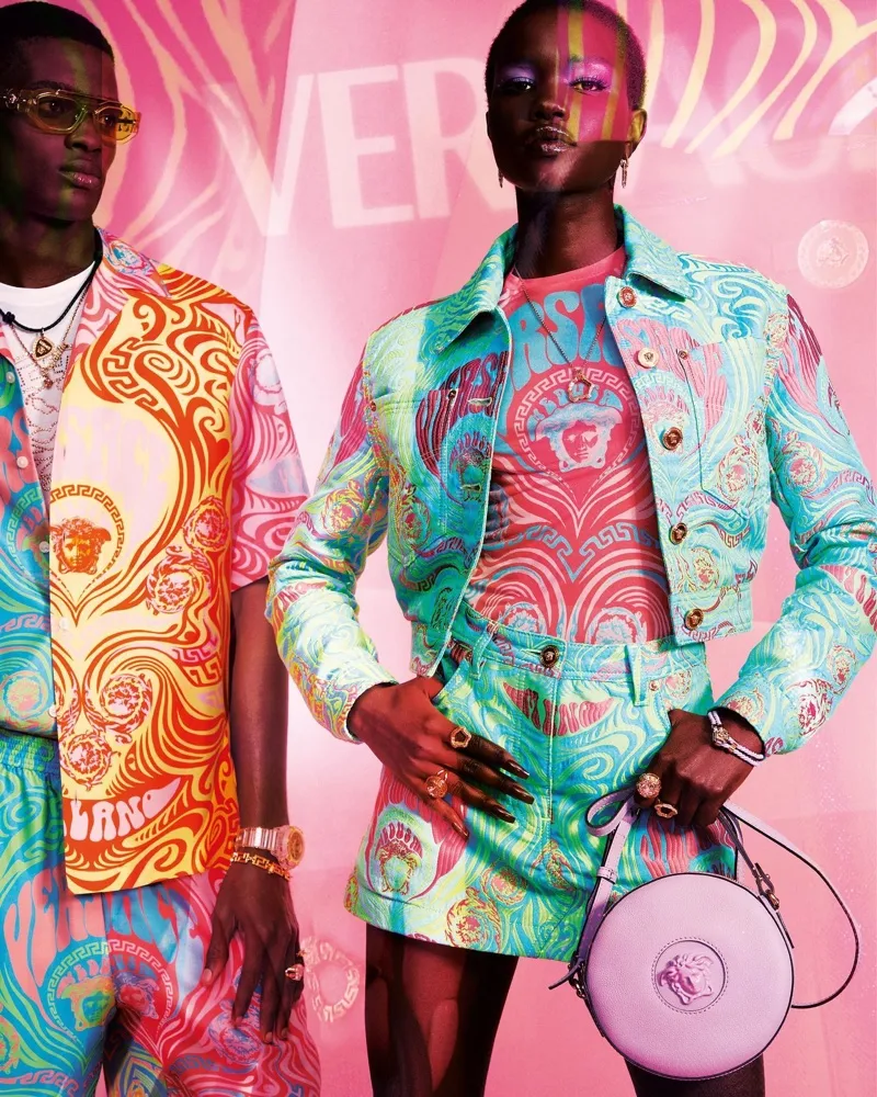 Versace goes vibrant for Resort 2022 Campaign