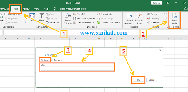 MENGAMBIL DATA TABEL DARI WEBSITE KE MICROSOFT EXCEL