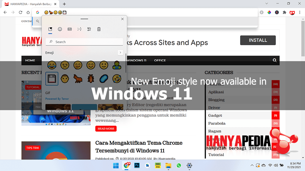 Emoji Style Baru Sekarang Tersedia di Windows 11