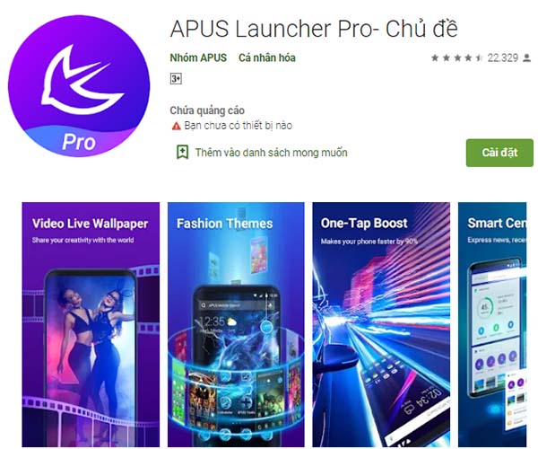 Tải Apus Launcher - Chủ đề điện thoại và hình nền đẹp d