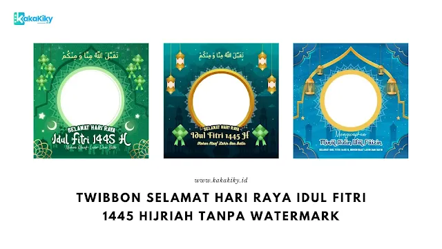 twibbon bingkai foto hari raya idul fitri 1445 hijriah