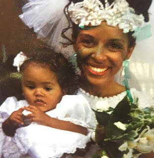 Saweetie's childhood picture with her grama