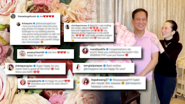 Kris Aquino is now engaged! Angel Locsin, Anne Curtis, and other celebrities react!