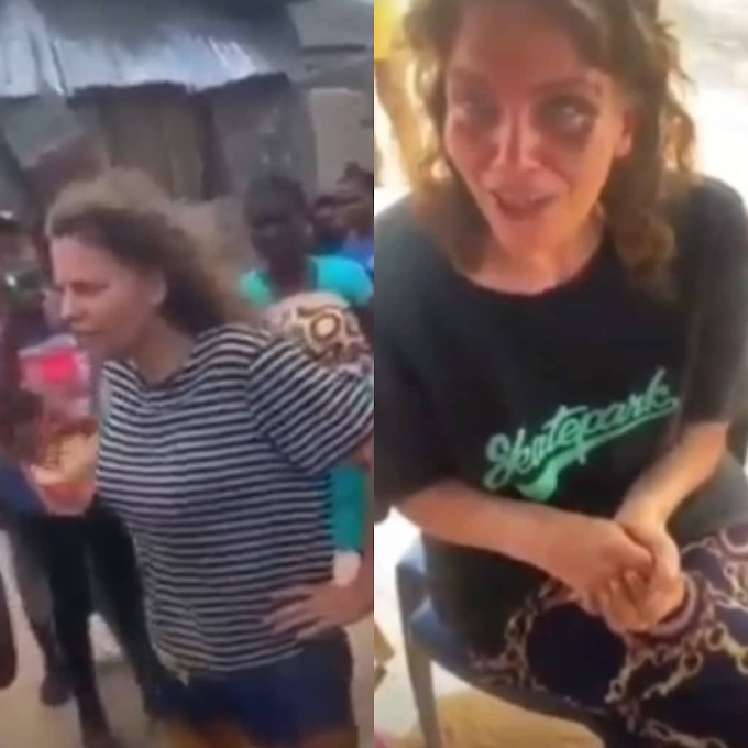 Watch Moment An American Woman Who Was Allegedly Hypnotized by a Suspected Yahoo Boy Regains Consciousness Three Days After Arriving in Badagry From the United States (video)