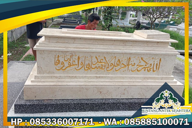 Makam Granit Islam Di Jakarta, Makam Granit Hitam, Model Makam Granit Islam