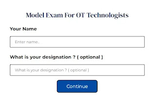 Quiz for OT Technician | Model Paper 1