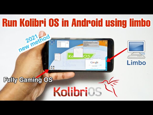 Run Kolibri OS in Android Using Limbo Emulator 2022 | Gaming OS running in Android Smartphone