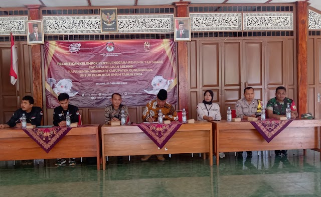 Pelantikan KPPS Kalurahan Selang, Wonosari Untuk Pemilu Tahun 2024
