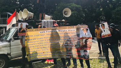 Front Pemuda Maluku Utara Anti Koruptor Demo Tiga Kasus Besar Yang Ke 13 Kalinya Di KPK 