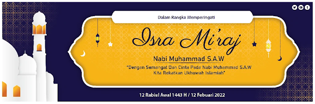 Free Spanduk CDR : Download Banner Isra Mi'raj CDR 2022