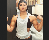 Female bodybuilder Sophie Arvebrink says I want my biceps to get huge!