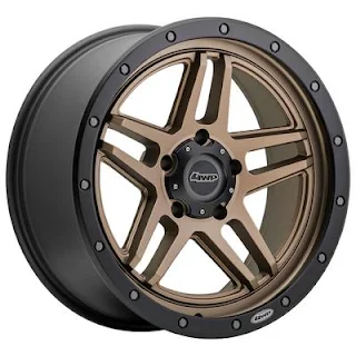 4 Wheel Parts Factory T-Series Wheel, 17x8.5 with 5 on 5 Bolt Pattern - Bronze / Black - 9514-7857347