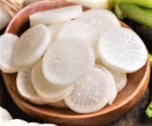 Radish provides 17.2 mg per serving, which is about 29% of your daily need.