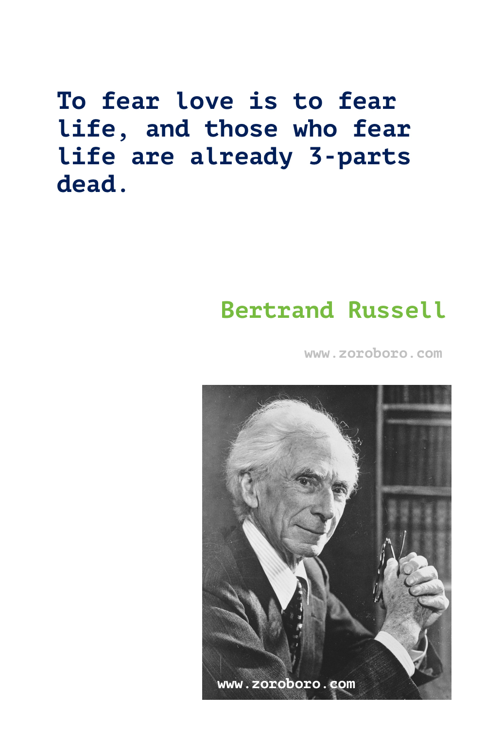 Bertrand Russell Quotes. Bertrand Russell Books, Essay Quotes. Bertrand Russell 10 commandments. Bertrand Russell Philosophy. Bertrand Russell Love, Happiness, Science, Human, Psychology & Religion Quotes. Bertrand Russell,Bertrand Russell's Books Quotes - The Problems of Philosophy, A History of Western Philosophy, The Conquest of Happiness, Marriage and Morals, Sceptical Essays, Unpopular, & Why Men Fight