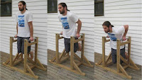 Máquinas de gimnasio hechas de madera