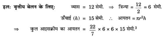 Solutions Class 10 गणित Chapter-13 (पृष्ठीय क्षेत्रफल एवं आयतन)