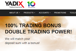 Bonus Deposit YADIX 100% - Tradable Bonus