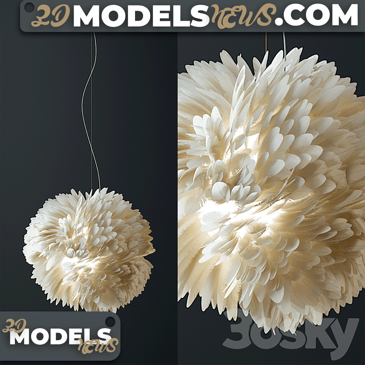 Pendant light Model Plumage 46 1