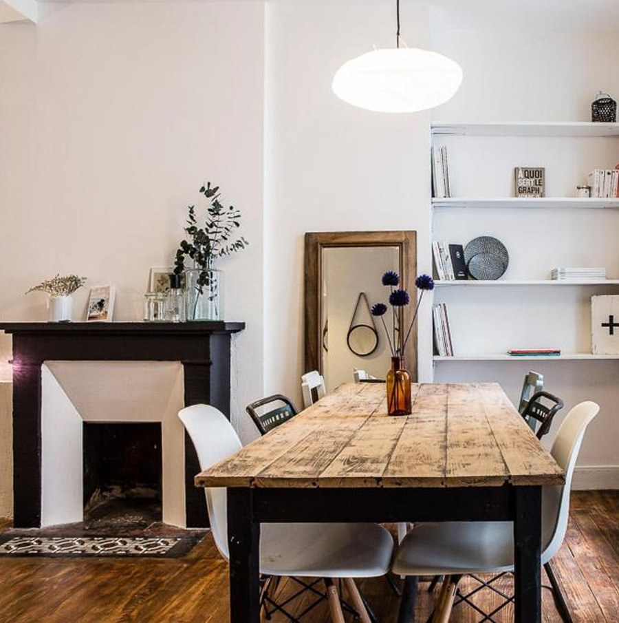 Stile vintage-industriale francese in un appartamento con idee da copiare
