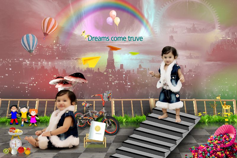 Baby Shower PSD Background Template Free Download 2022 - Gauri Design