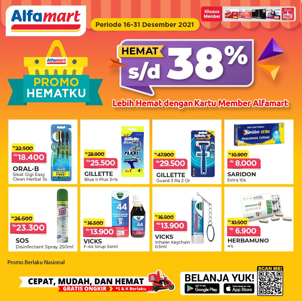 Katalog Promo Hemat Hingga 38% di Alfamart Periode 16 - 31 Des 2021