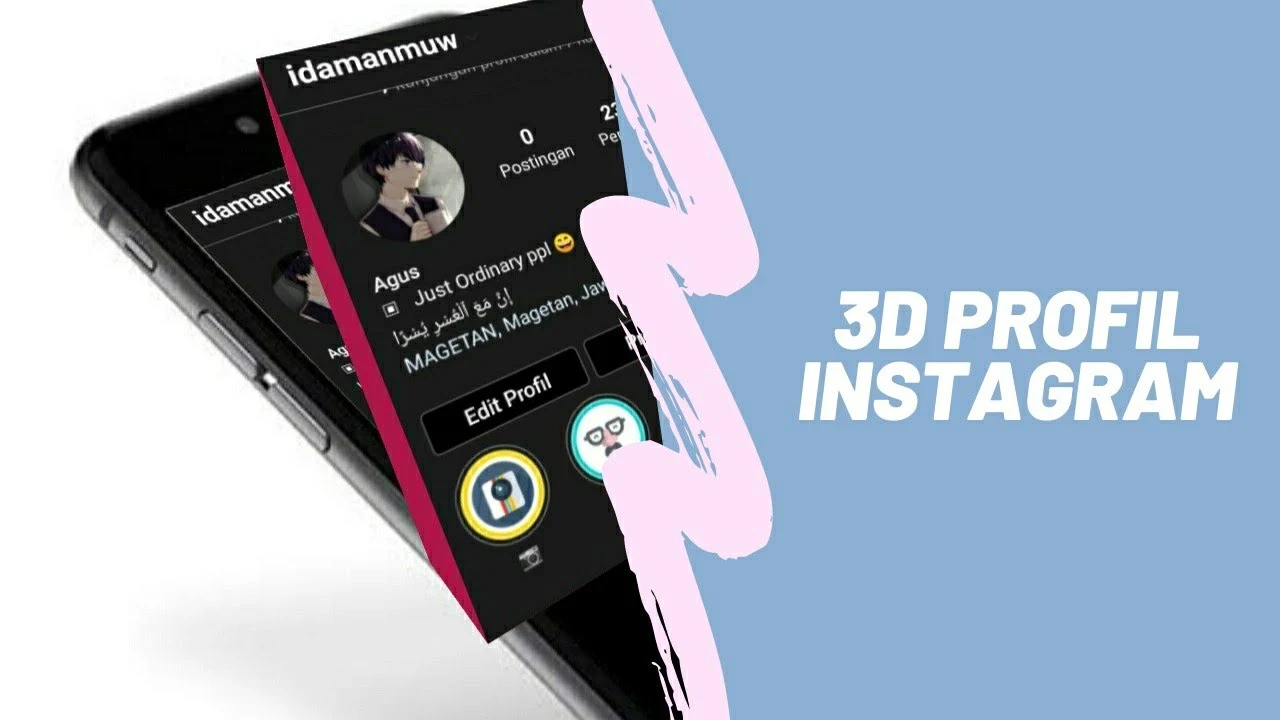 Cara Mudah Membuat Profile 3D di Instagram